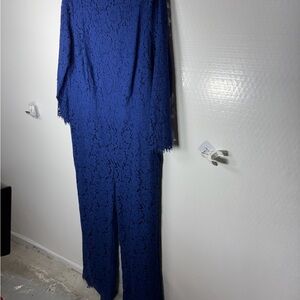 Jessica London Royal Blue Lace Jumpsuit 470